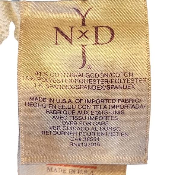 NYDJ Not Your Daughter’s Jeans mini boot  blue midrise straight leg denim Jeans - Picture 6 of 12